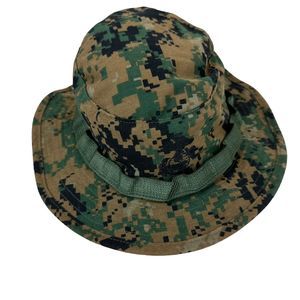 USMC Marine Corps MARPAT Desert Uniform Cover Field Woodland Boonie Hat Sz M